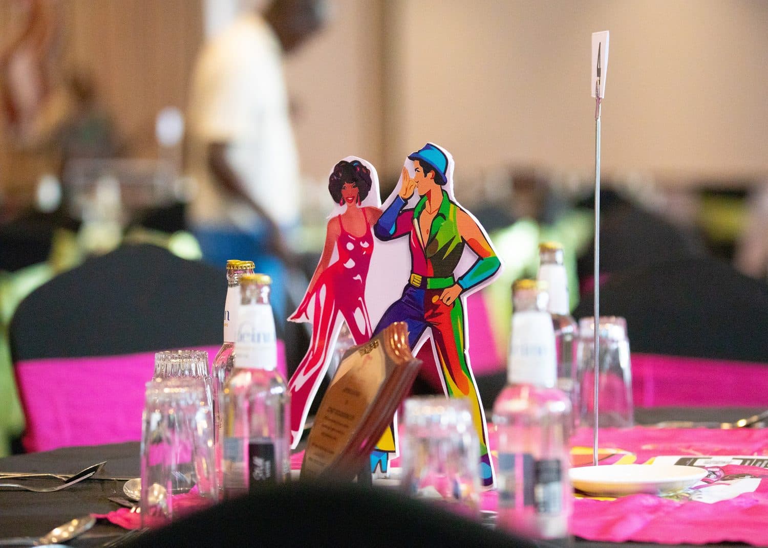 Guests dancing on stage at the Wema Gala Dinner