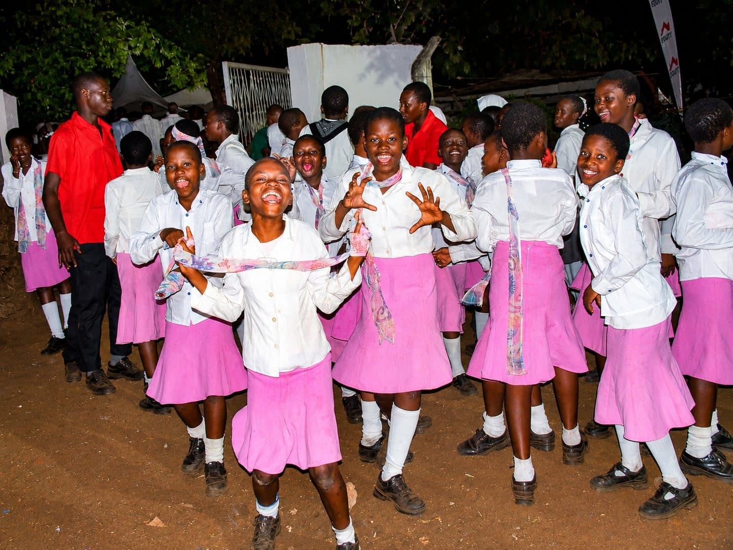 Wema choristers celebrating together after the festival